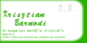 krisztian barnodi business card